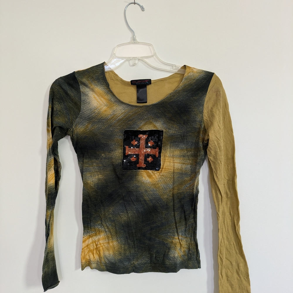 Tie-Dye Long Sleeve Top